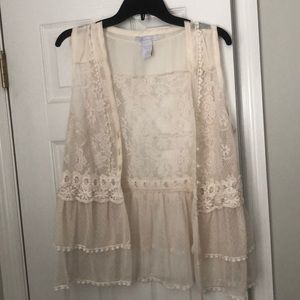 Charlotte Russe Lace Cardigan